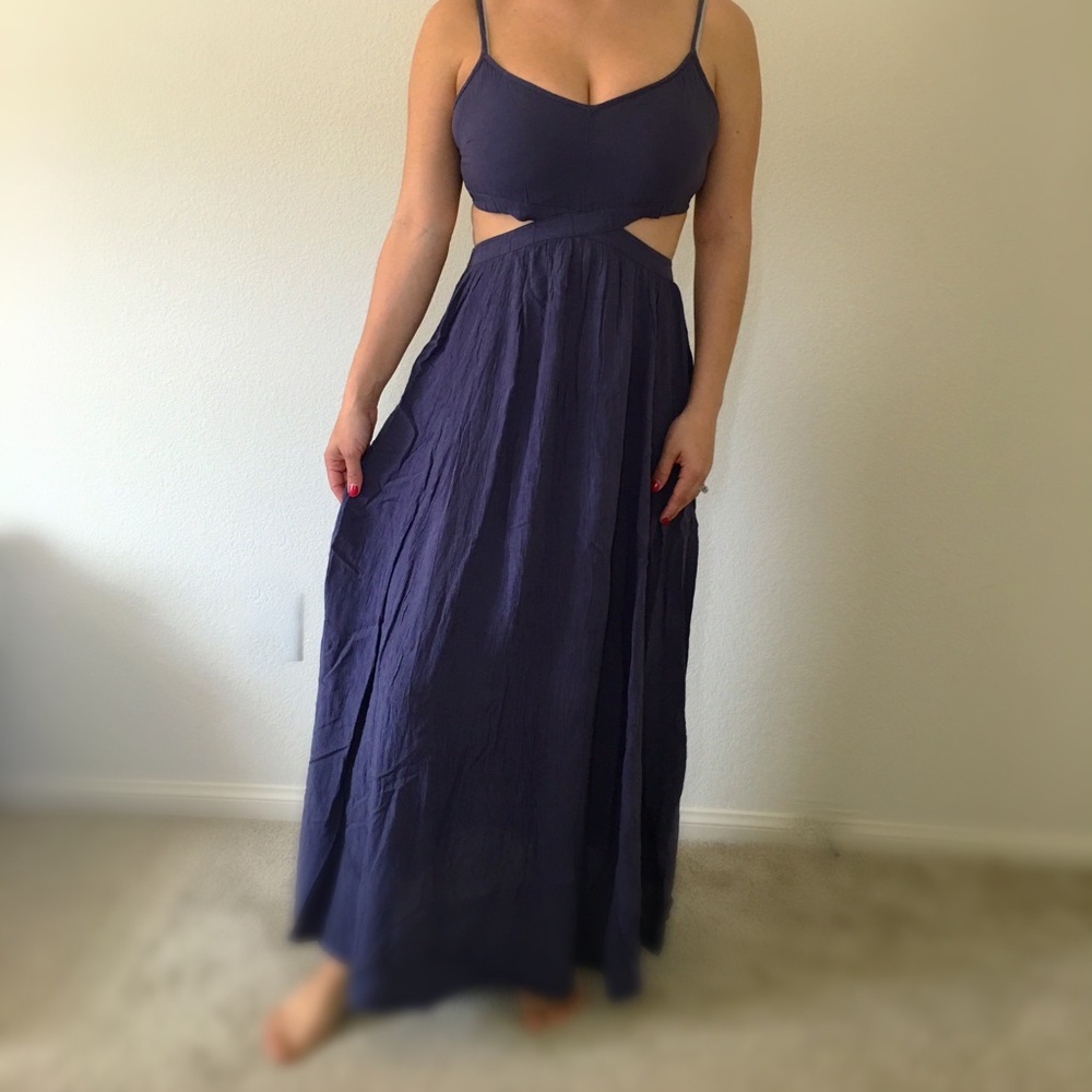 Maxi Dress with crop top back.